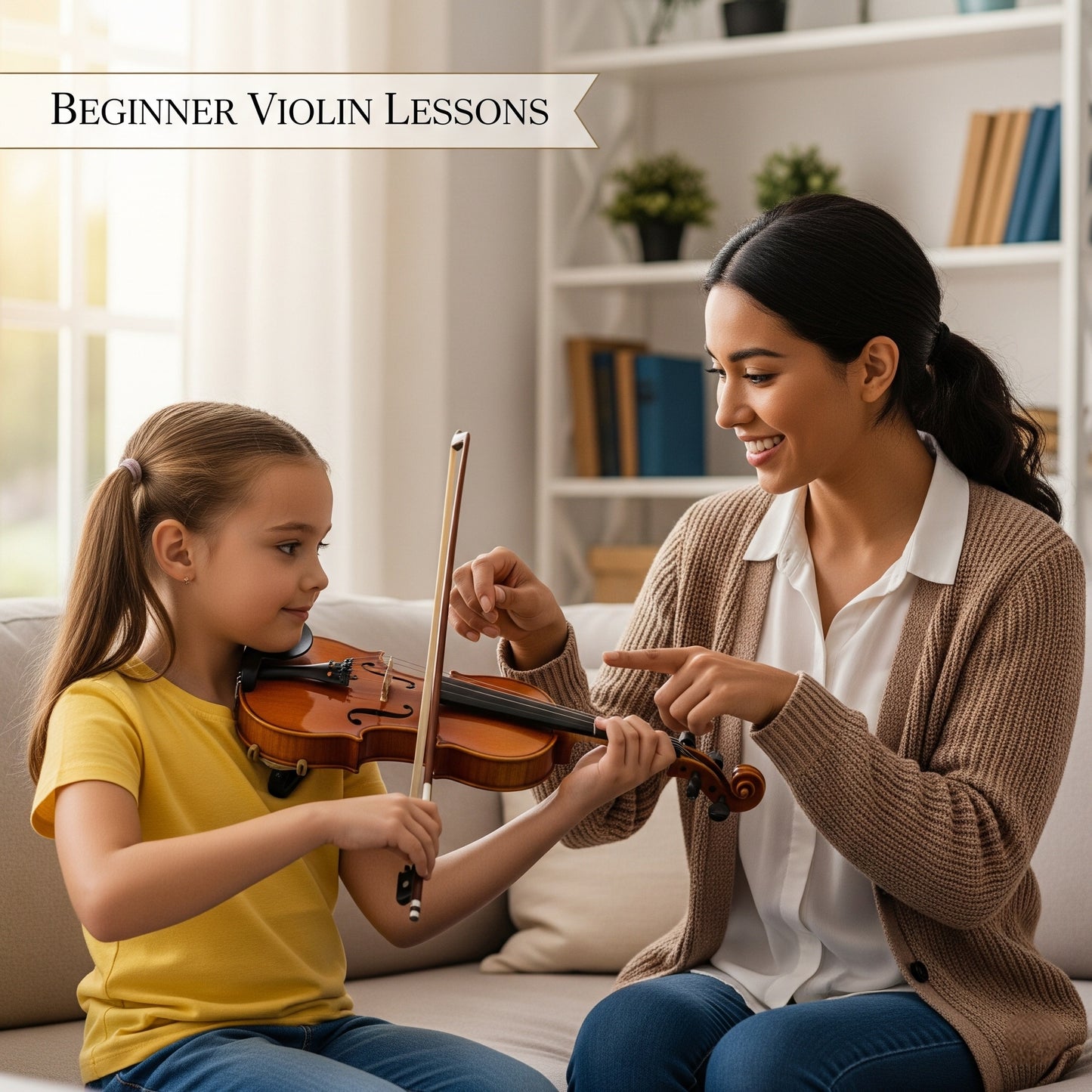 Private In-Home Beginner Violin Lessons - Section 1: Foundations & First Melodies (6-Lesson Package)